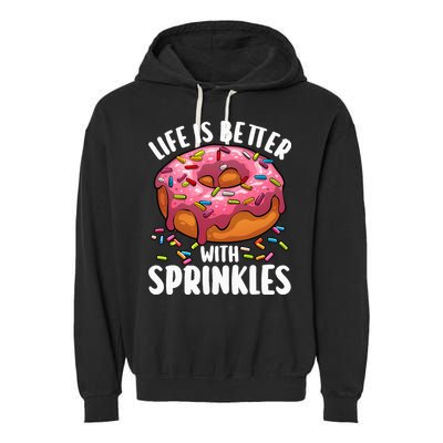 Cool Donut Design For Doughnut Donut Lover Garment-Dyed Fleece Hoodie