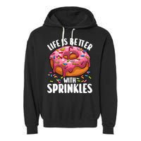 Cool Donut Design For Doughnut Donut Lover Garment-Dyed Fleece Hoodie