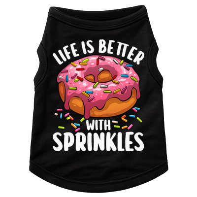Cool Donut Design For Doughnut Donut Lover Doggie Tank