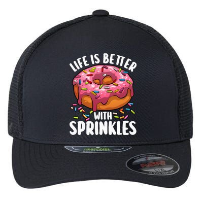 Cool Donut Design For Doughnut Donut Lover Flexfit Unipanel Trucker Cap