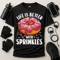 Cool Donut Design For Doughnut Donut Lover Performance Shirt