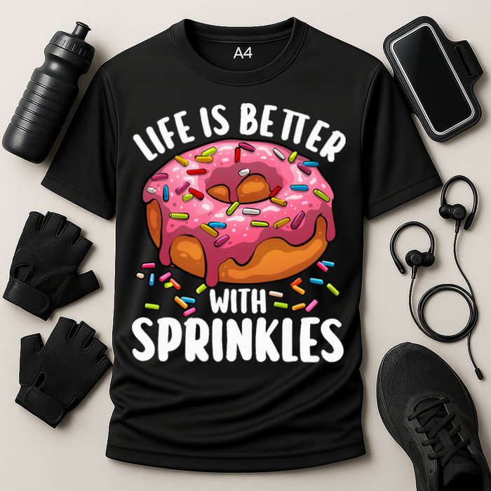 Cool Donut Design For Doughnut Donut Lover Performance Shirt