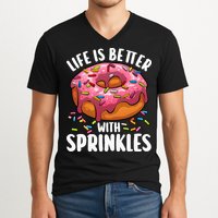Cool Donut Design For Doughnut Donut Lover V-Neck T-Shirt