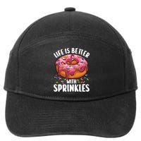 Cool Donut Design For Doughnut Donut Lover 7-Panel Snapback Hat