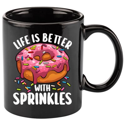 Cool Donut Design For Doughnut Donut Lover 11oz C Handle Ceramic Mug