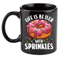 Cool Donut Design For Doughnut Donut Lover 11oz C Handle Ceramic Mug