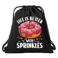 Cool Donut Design For Doughnut Donut Lover Drawstring Bag