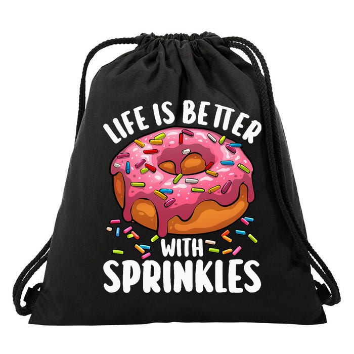 Cool Donut Design For Doughnut Donut Lover Drawstring Bag