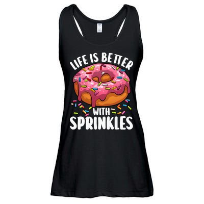 Cool Donut Design For Doughnut Donut Lover Ladies Essential Flowy Tank