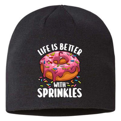 Cool Donut Design For Doughnut Donut Lover Sustainable Beanie