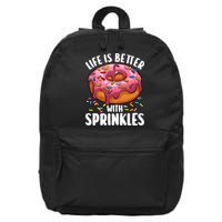 Cool Donut Design For Doughnut Donut Lover 16 in Basic Backpack