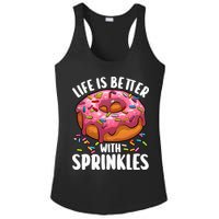 Cool Donut Design For Doughnut Donut Lover Ladies PosiCharge Competitor Racerback Tank
