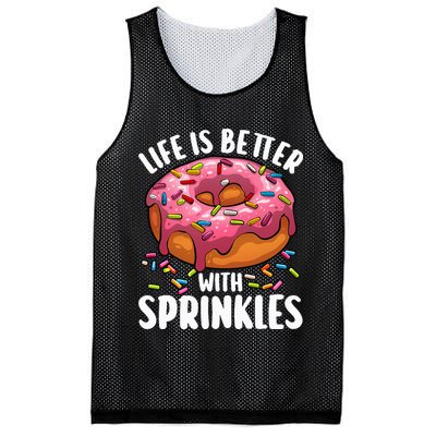 Cool Donut Design For Doughnut Donut Lover Mesh Reversible Basketball Jersey Tank