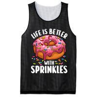 Cool Donut Design For Doughnut Donut Lover Mesh Reversible Basketball Jersey Tank