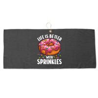 Cool Donut Design For Doughnut Donut Lover Large Microfiber Waffle Golf Towel