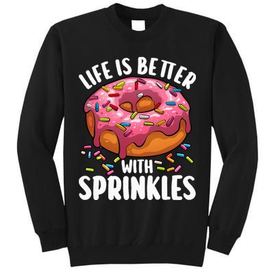 Cool Donut Design For Doughnut Donut Lover Tall Sweatshirt