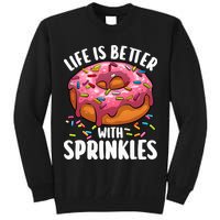 Cool Donut Design For Doughnut Donut Lover Tall Sweatshirt