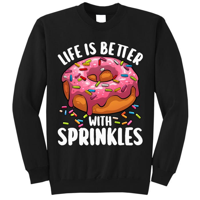 Cool Donut Design For Doughnut Donut Lover Tall Sweatshirt