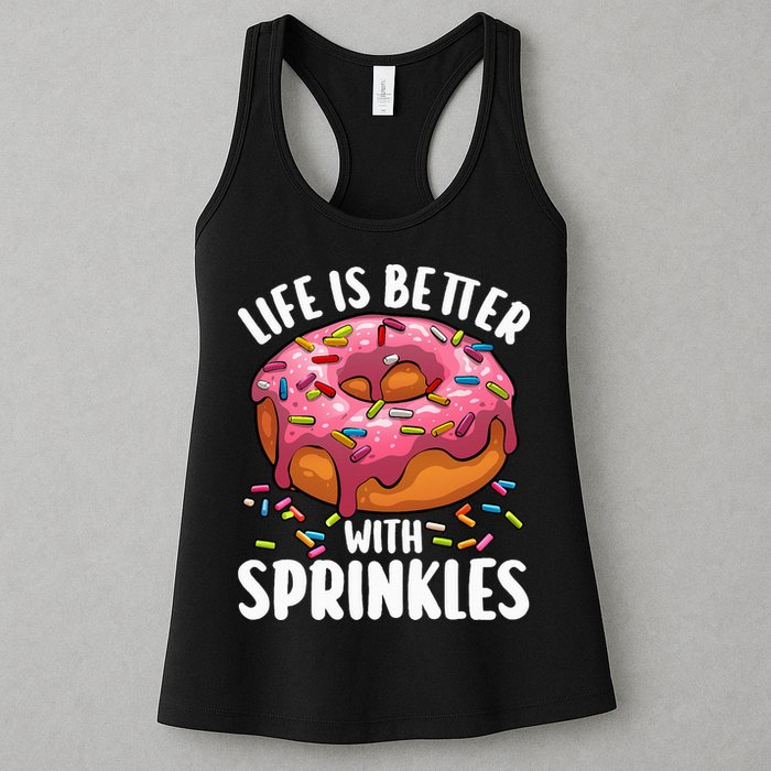 Cool Donut Design For Doughnut Donut Lover Womens Tank Top