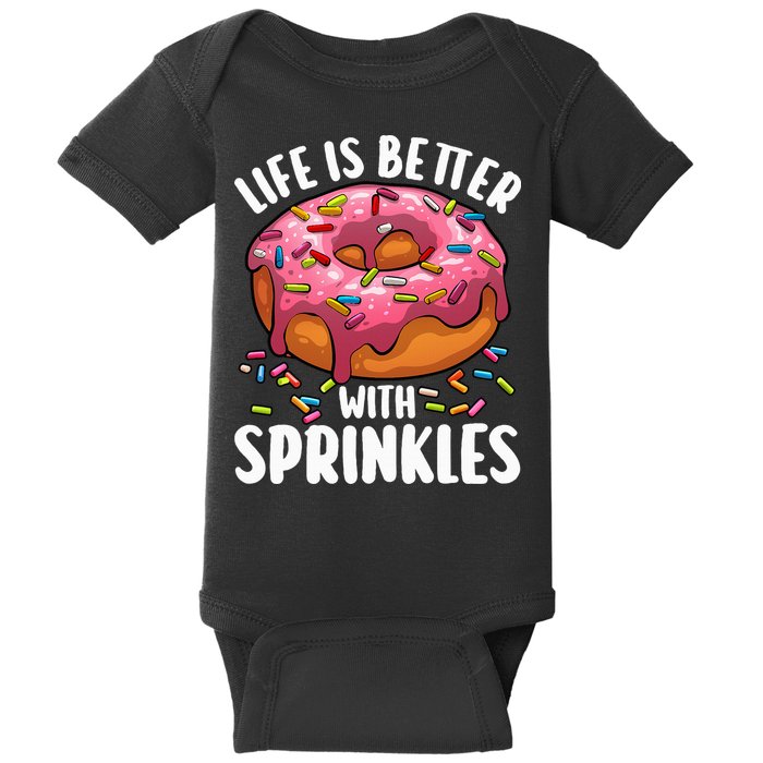 Cool Donut Design For Doughnut Donut Lover Baby Bodysuit