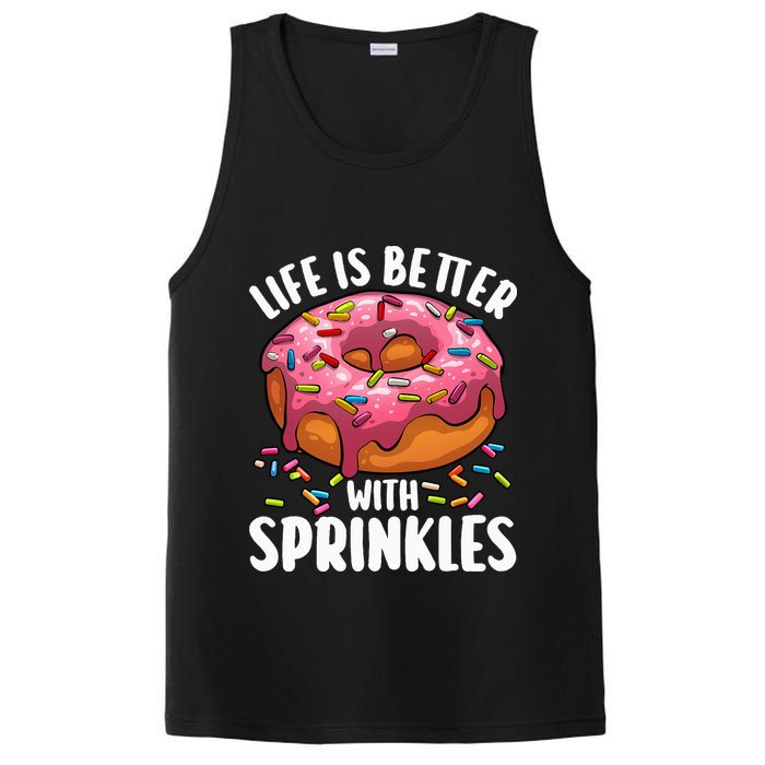 Cool Donut Design For Doughnut Donut Lover PosiCharge Competitor Tank