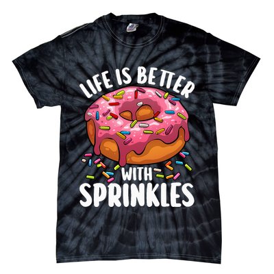 Cool Donut Design For Doughnut Donut Lover Tie-Dye T-Shirt