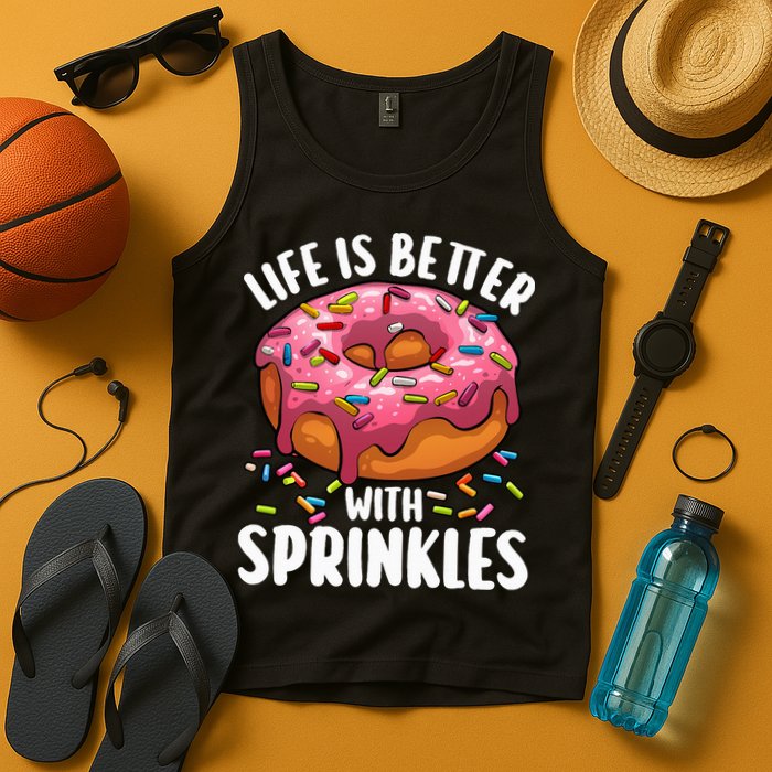 Cool Donut Design For Doughnut Donut Lover Tank Top