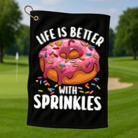 Cool Donut Design For Doughnut Donut Lover Golf Towel