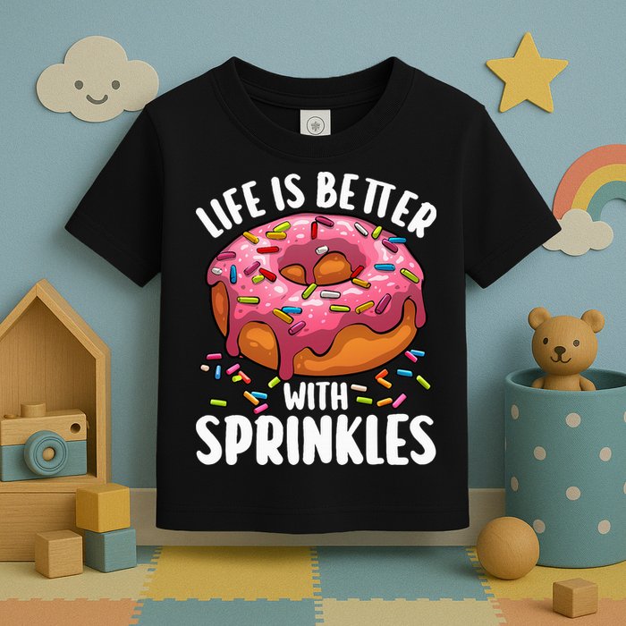 Cool Donut Design For Doughnut Donut Lover Toddler T-Shirt