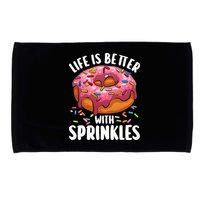 Cool Donut Design For Doughnut Donut Lover Microfiber Hand Towel