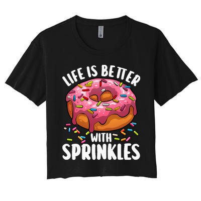 Cool Donut Design For Doughnut Donut Lover Crop Top
