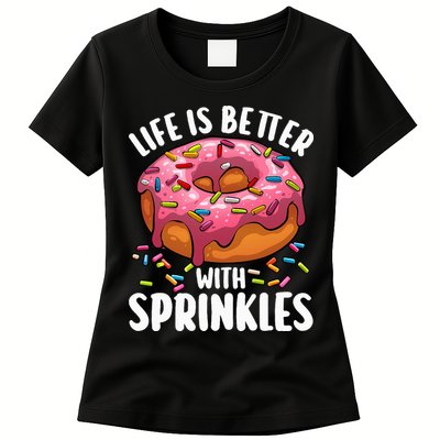 Cool Donut Design For Doughnut Donut Lover Womens T-Shirt