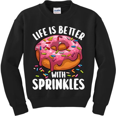Cool Donut Design For Doughnut Donut Lover Kids Sweatshirt