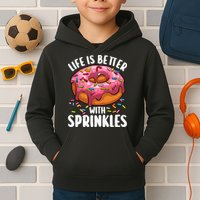 Cool Donut Design For Doughnut Donut Lover Kids Hoodie