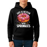 Cool Donut Design For Doughnut Donut Lover Kids Hoodie