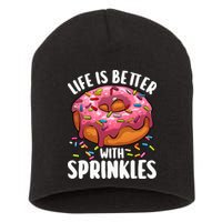 Cool Donut Design For Doughnut Donut Lover Short Acrylic Beanie