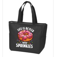 Cool Donut Design For Doughnut Donut Lover Zip Tote Bag