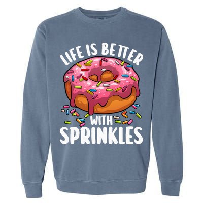 Cool Donut Design For Doughnut Donut Lover Garment-Dyed Sweatshirt