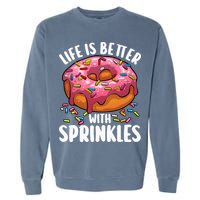 Cool Donut Design For Doughnut Donut Lover Garment-Dyed Sweatshirt