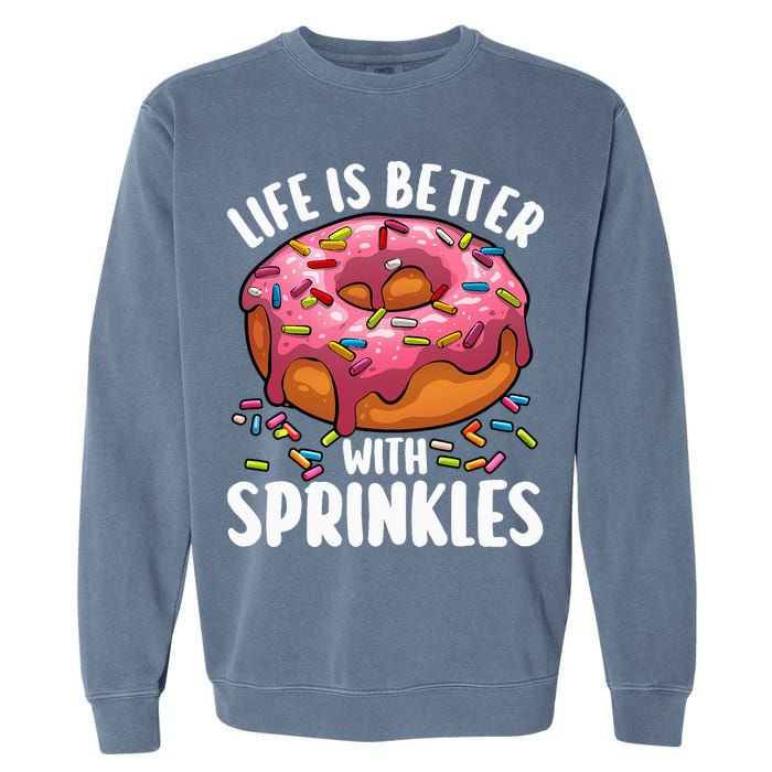 Cool Donut Design For Doughnut Donut Lover Garment-Dyed Sweatshirt