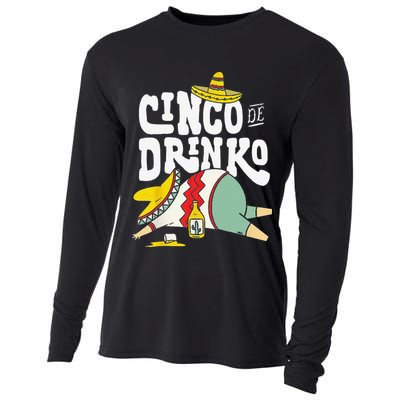 Cinco Drinko De Mayo Fiesta Squad Mexican Party 5 de mayo Cooling Performance Long Sleeve Crew