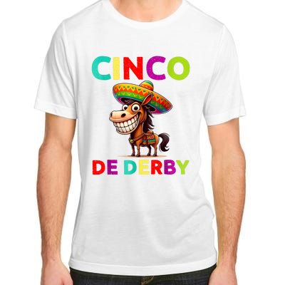 Cinco De Derby Derby Party Funny Horse Racing Sombrero Adult ChromaSoft Performance T-Shirt