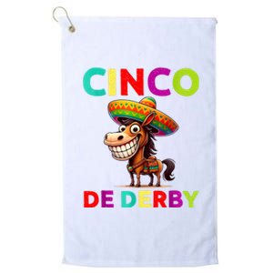 Cinco De Derby Derby Party Funny Horse Racing Sombrero Platinum Collection Golf Towel