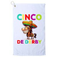 Cinco De Derby Derby Party Funny Horse Racing Sombrero Platinum Collection Golf Towel