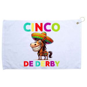 Cinco De Derby Derby Party Funny Horse Racing Sombrero Grommeted Golf Towel