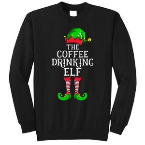 Coffee Drinking Elf Family Matching Group Christmas Sweatshirt