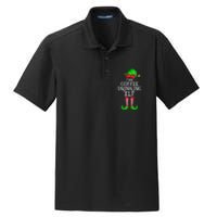 Coffee Drinking Elf Family Matching Group Christmas Dry Zone Grid Polo