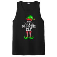 Coffee Drinking Elf Family Matching Group Christmas PosiCharge Competitor Tank