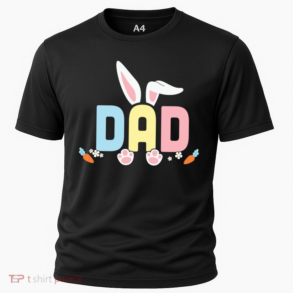 Cute Dad Easter Bunny Ears Father's Day Easter Day Performance Shirt