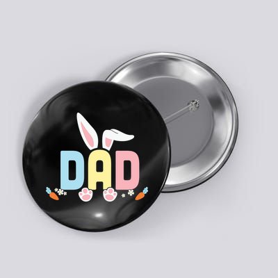 Cute Dad Easter Bunny Ears Father's Day Easter Day Button